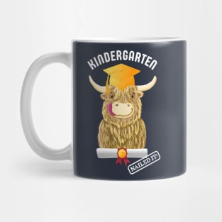 Scottish Highland Cow Kindergarten Graduation Mug